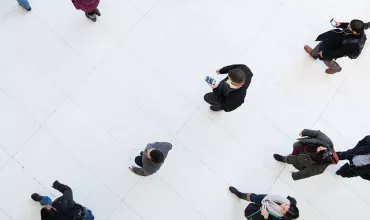 Photo of people walking